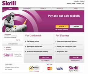 Skrill website